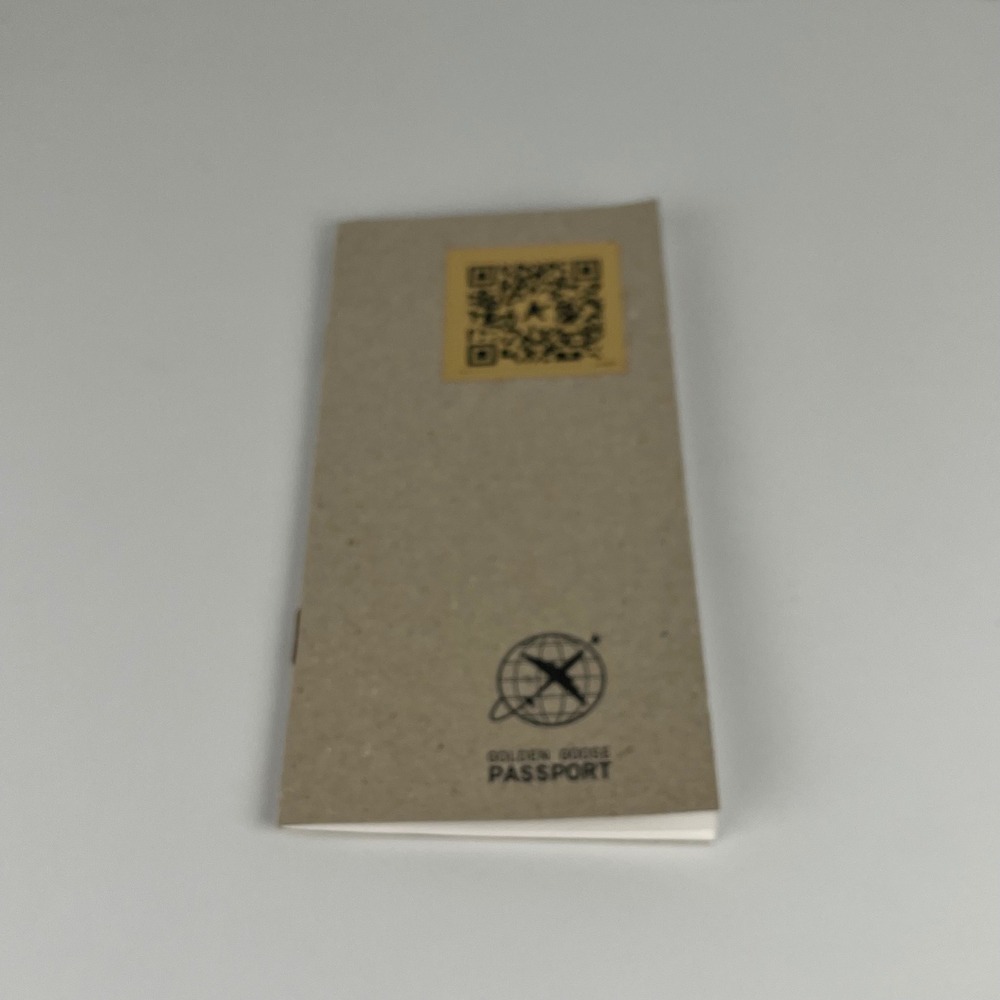 Golden Goose Passport Authenticity Booklet QR NFC Guide Collectible‎ Card